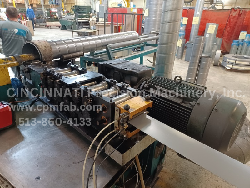 used spiral tubeformer pipe machine round duct fabricating equipment for sale